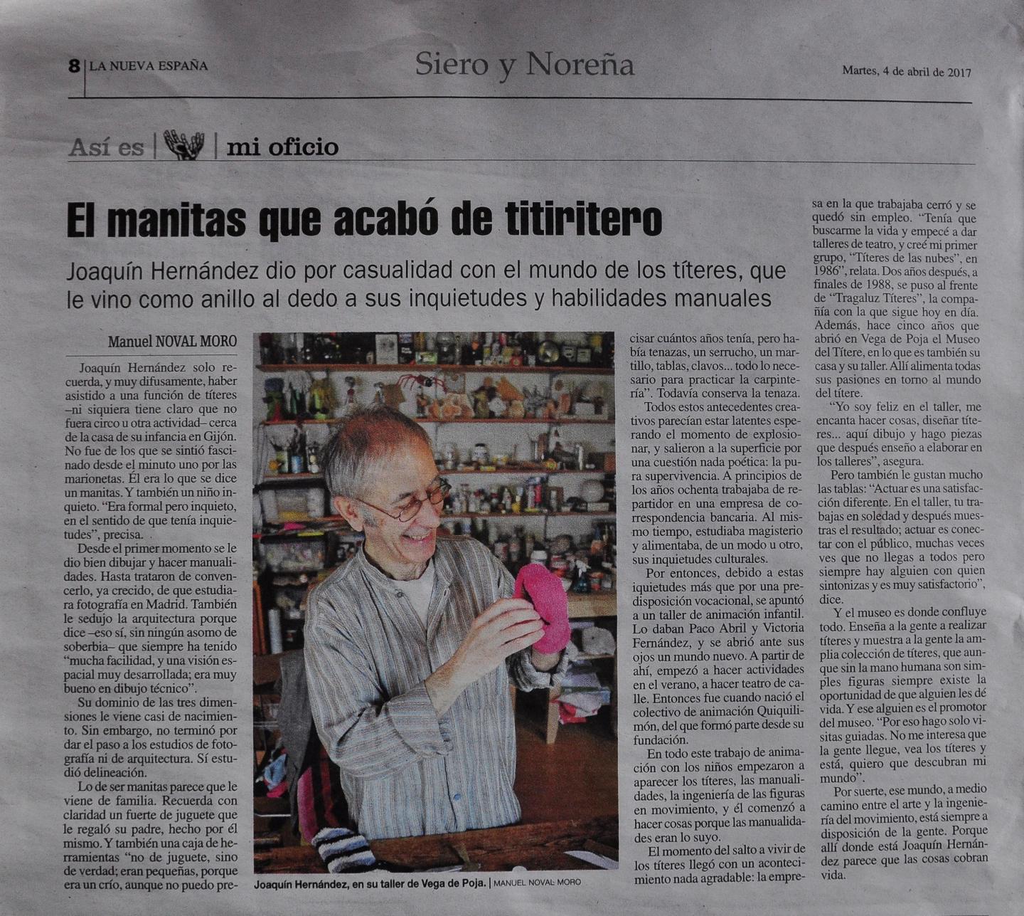 De manitas a titiritero